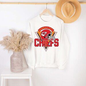 Kansas City Chiefs Vintage Sweatshirt Retro NFL Crewneck Classic Football Fan 79